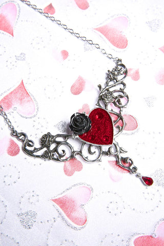 The Blood Rose Heart Necklace