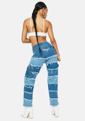 Xxtra Hot Patchwork Cargo Pants