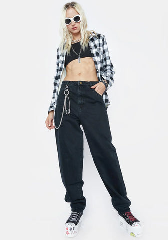 Shadow Black Genie Denim Jeans