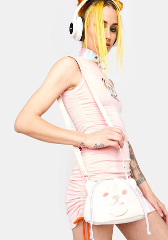 Yowl Fairies & Friends Series Furry Drawstring Bag