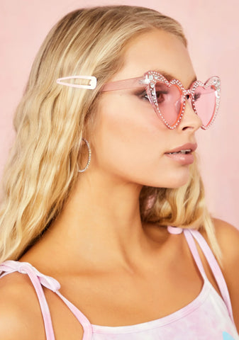 SoCal Romance Rhinestone Sunglasses
