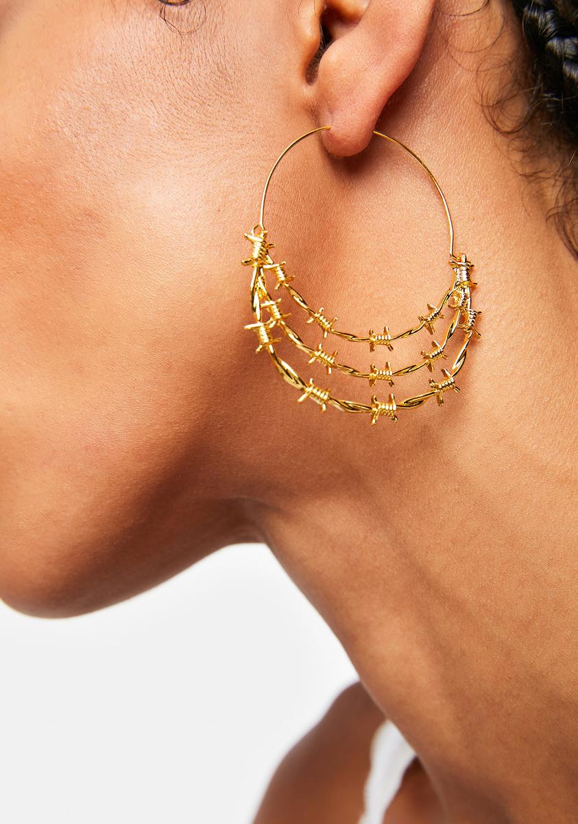 Love Can Be Deadly Hoop Earrings