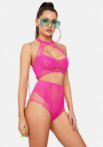 Diva Forbidden Fruit Keyhole Lingerie Set