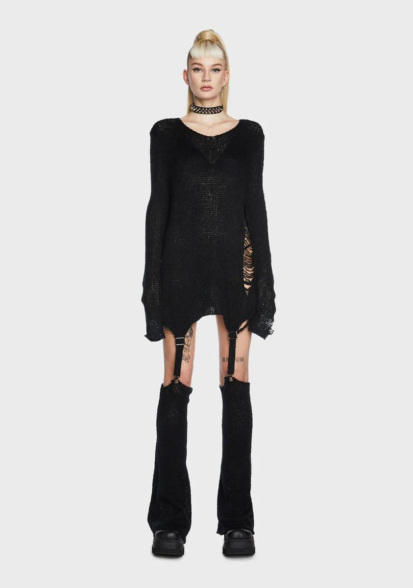 Ruined Life Sweater And Leg Warmers Set