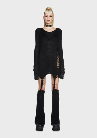 Ruined Life Sweater And Leg Warmers Set