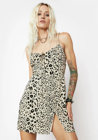 Cheetah Print Mini Dress