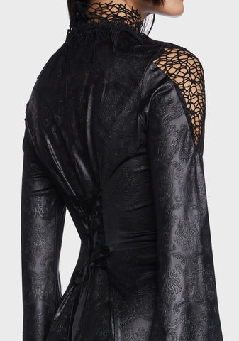 Night Withered Vine Dress