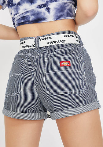 Belted Rolled Cuffed Shorts