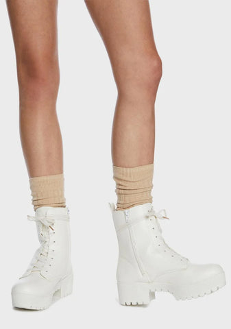 One Step Forward Combat Boots