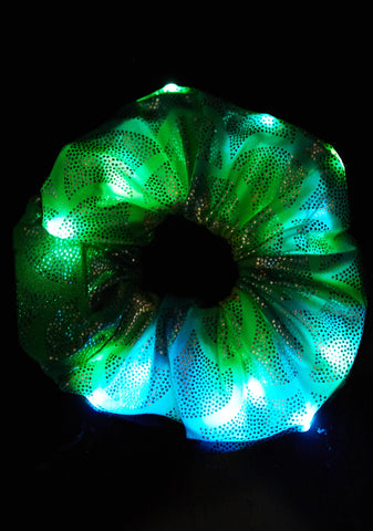 Aqua Mermaid Light-Up Scrunchie