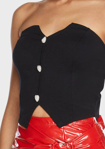 Smitten Ways Strapless Vest