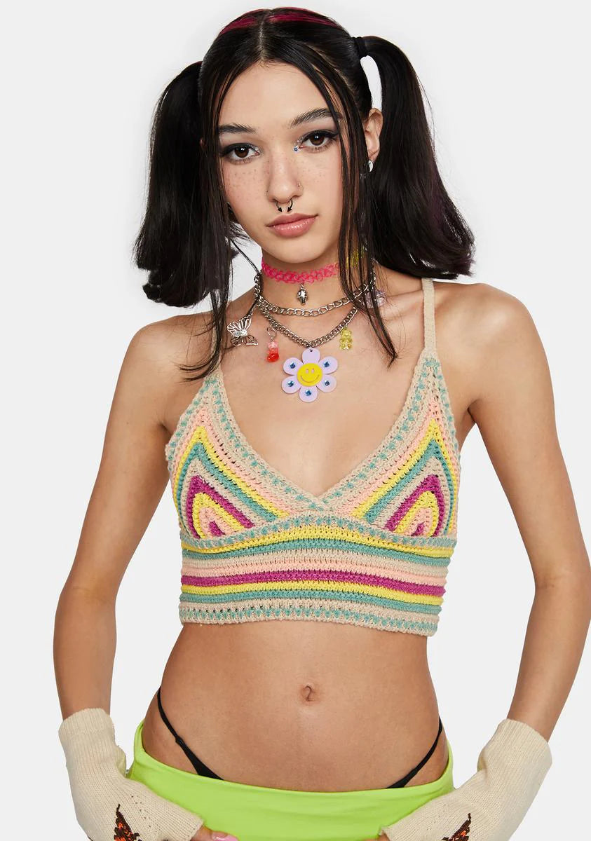 Brilliant Taste The Feeling Crochet Top