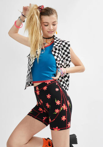 Oh My Darling Floral Biker Shorts