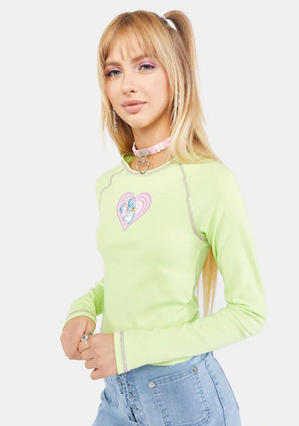 Kiko Bunny Long Sleeve Raglan Tee