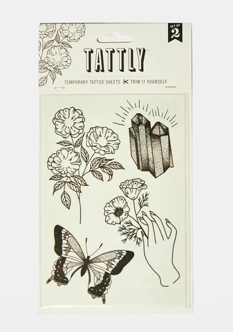 Earthly Gems Tattoo Sheet