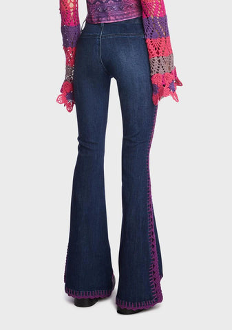 Under The Sun Crochet Jeans