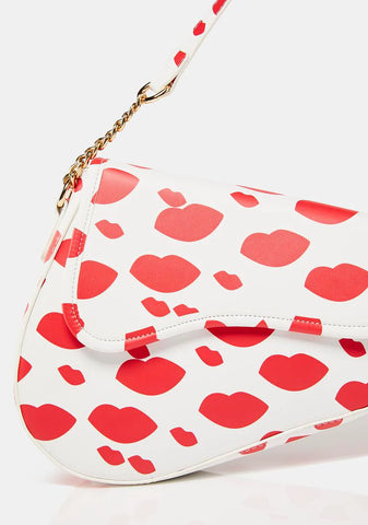 The Heart Print Fox Handbag