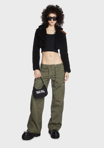 Dark Feel Like Fall Shearling Jacket