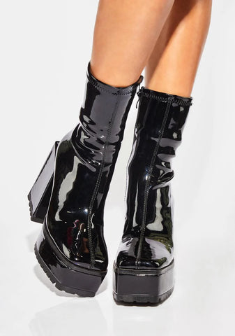 Patent Disappearing Act Platform Boots