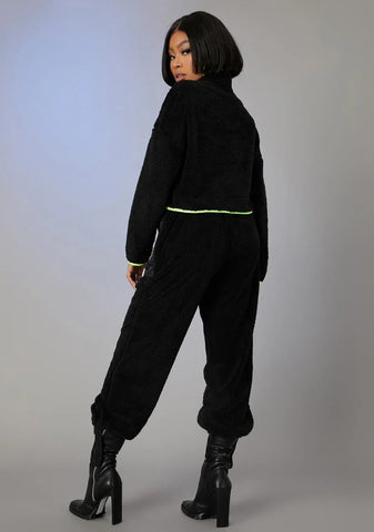 None Of Ur Business Teddy Joggers