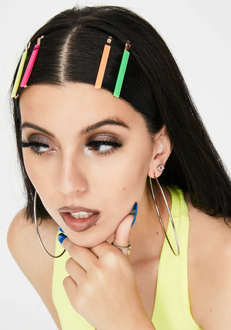 All In My Head Neon Hair Clips