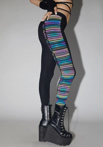 Acid Scan Me Up Reflective Leggings