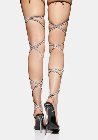 Diamond Skull Stiletto Heels