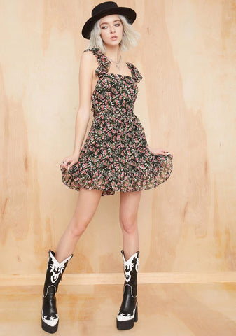 Springtime Sadness Apron Dress