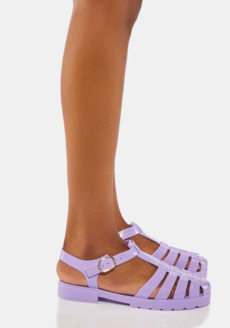 Lavender Polly Jelly Sandals