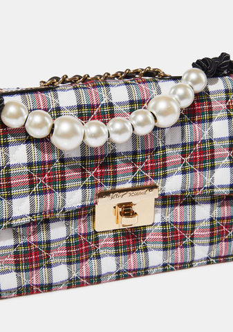 Plaid To Meet You Shoulder Bag