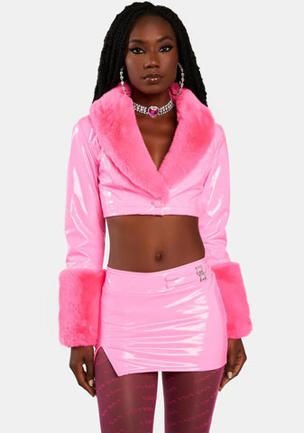 Total Blush Cropped Jacket
