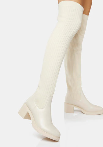 Sweater Weather Thigh-High Boots