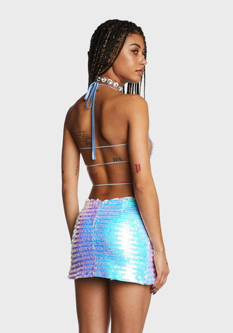 Aqua High Hopes Sequin Mini Dress