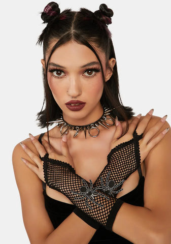 Worst Fears Fishnet Gloves