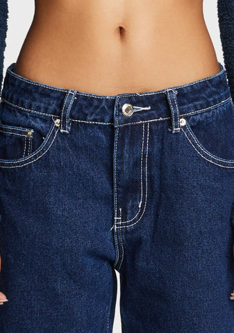 Low Rise Baggy Mom Jeans