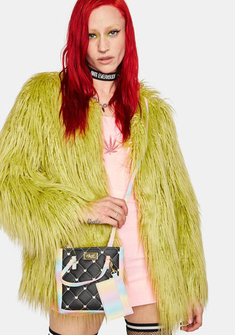 Quilted Vegan Leather Crossbody Bag