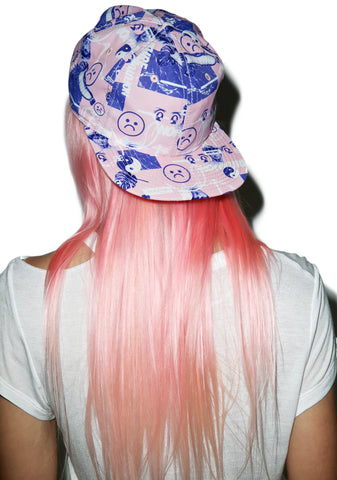 Sad Face Cyber Punk Hat