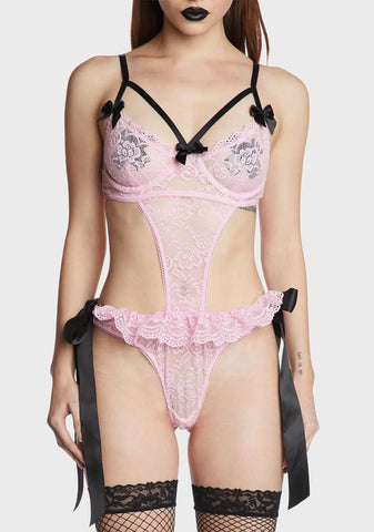 Ill-Fated Romance Lace Bodysuit