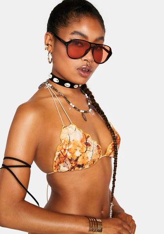 Willow Frill Triangle Bikini Top