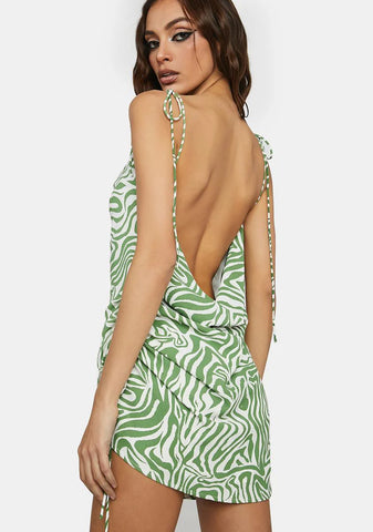 Sinful Smile Zebra Print Mini Dress