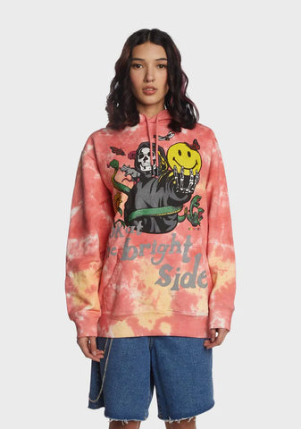 Look At The Bright Side Tie Dye Hoodie