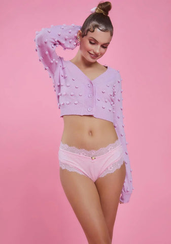 Dance With Me Pom Pom Cardigan