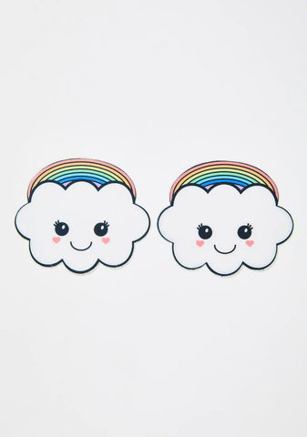 Rainbow Kawaii Cloud Pasties