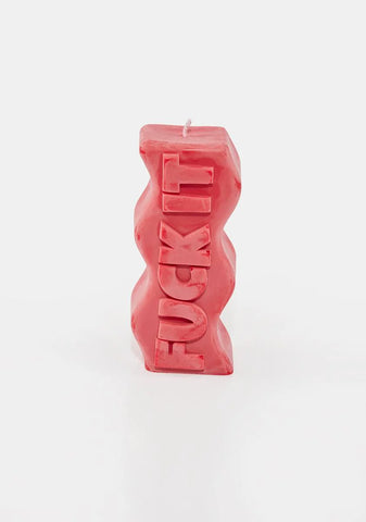 Pink F*ck It Candle