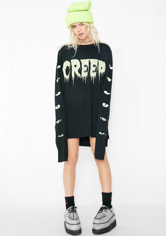 Peepin' Creep Long Sleeve Tee