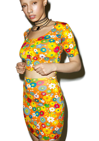 Playtime Floral Kimmy Skirt