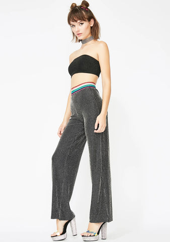 Miss Sparkle Striped Pants