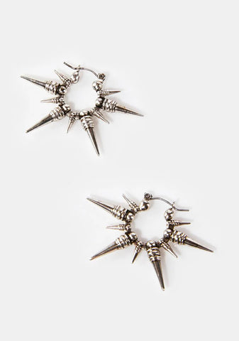 Compression Sun Hoop Earrings