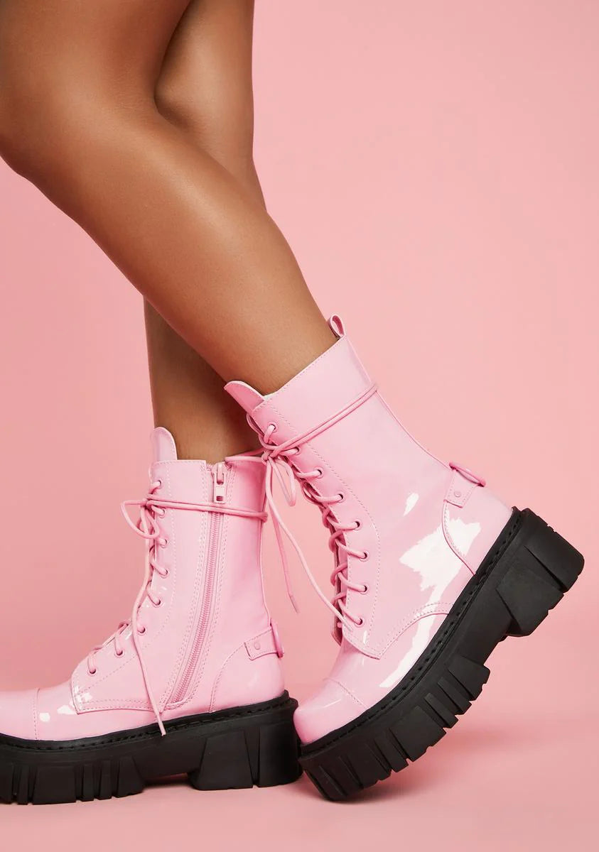 Sweet Everyone's A Critic Combat Boots