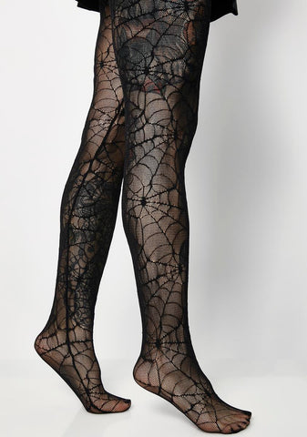 Spider Web Lace Pantyhose